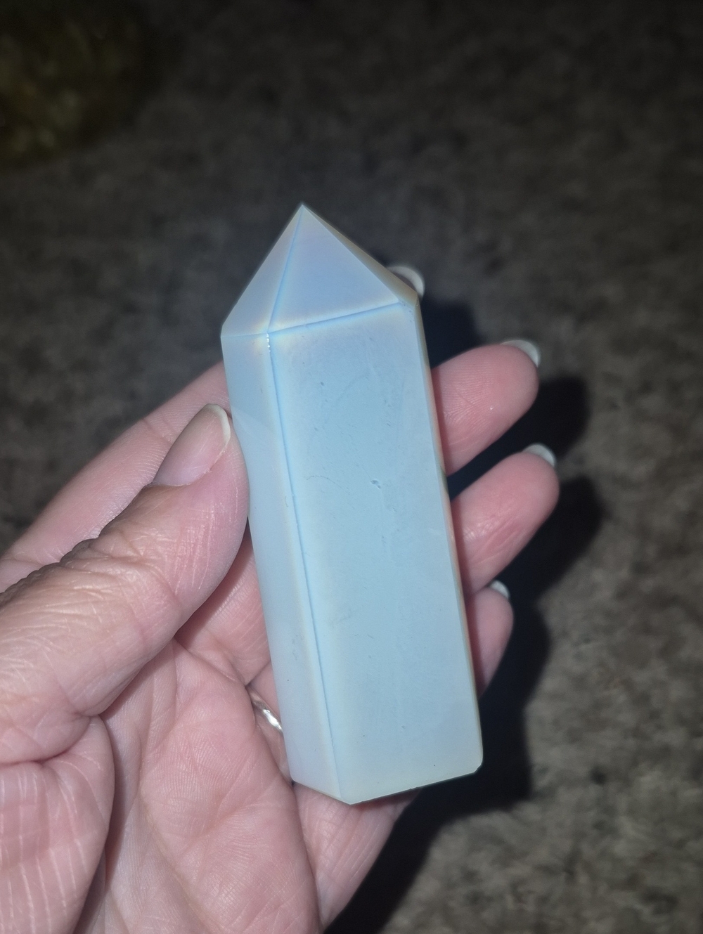 Blue Opalite Crystal Point Tower